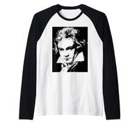 Beethoven Musica Classica Piano Insegnante Storia Maglia con Maniche Raglan