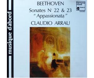 BEETHOVEN PIANO SONATAS NOS. 22 & 23 -ARRAU - EMI 1960 RECORDINGS
