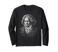 Beethoven-Ritratto Ludwig Van Beethoven Musica Classica Maglia a Manica