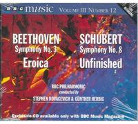 Beethoven, Schubert - Beethoven Symphony No.3, Eroica - Schubert Symphony No.8, Unfinished (UK Import)
