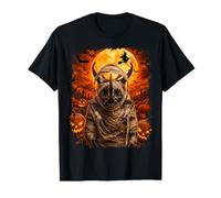 Beetle Mummy in Creepy Pumpkin Patch sulla Notte di Halloween Maglietta