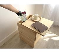 Beetle Print Comodino NocTernum con scomparti segreti e cassettiera nascosta, cassaforte mimetizzata e mobile sicuro per camera da letto o camper