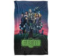 Beetlejuice 2 (2024) Beetlejuice Beetlejuice Gangs All Here Coperta super morbida al tatto setoso - 91 x 147 cm