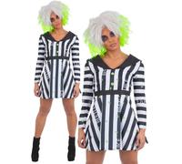 Beetlejuice Donna Costume Ufficiale Costume da Halloween UK 8-22