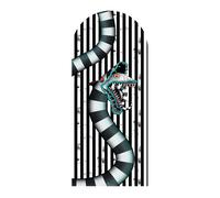 Beetlejuice Larve Ufficiale Cartone Sfondo a Strisce Scena 185cm x 80cm