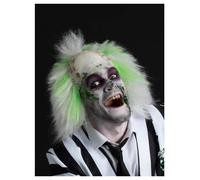 Beetlejuice Parrucca Con Lattice Testa Calva Adulti Halloween Accessorio Vestito