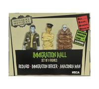 Beetlejuice Set 3 Figure Immigration Hall Richard Anaconda Man 10 cm NECA