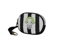 Beetlejuice Stripes-Portamonete Pill, Bianco, 12 x 8,5 cm