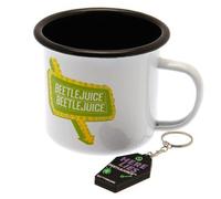 Beetlejuice Tazza Smaltata & Portachiavi Set Merchandising Ufficiale
