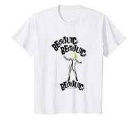 Beetlejuice x3 Maglietta, Bambini, Bianco, 2 Anni