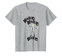 Beetlejuice x3 Maglietta, Bambini, Grigio Melange, 2 Anni