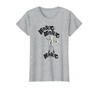 Beetlejuice x3 Maglietta, Donna, Grigio Melange, XL