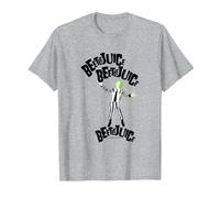 Beetlejuice x3 Maglietta, Uomo, Grigio Melange, 5XL