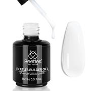 Beetles Builder Gel 15 ml 7 in 1 Milky White Builder - Amplificatore di gel bianco per unghie, gel duro, gel gelatinoso, prolungamento, salone per unghie fai da te