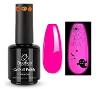 Beetles - Smalto gel per unghie per Halloween, 15 ml, luce op in het donker, rosa, herfst, inverno, gel, soak-off-LED, nail art, manicure, salon, doe-het-zelf