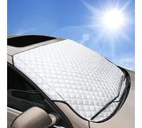 Beeway® - Copertura per parabrezza auto, robusta e ad alto spessore - Antineve, antigelo, resistente ai raggi UV e alla polvere, impermeabile - Perfetta per auto, SUV, per tutto l'anno, estate/inverno