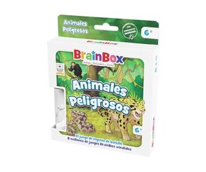 Beezerwizzer Studio | BrainBox Pocket Animali Pericolosi | Gioco di Carte | A partire da 6 Anni | A partire da 1 Giocatore | 10 Minuti per Partita | Italiano