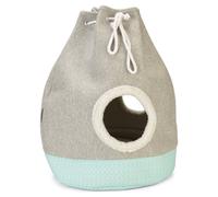 Beeztees Casa Per Gattini Flo Grigio 40X40X55CM Con Aperture, Nido Accogliente