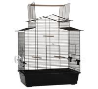 Beeztees Gabbia Per Uccelli Big Iza 3 Open Nera 59x38x65 Cm Per Uccelli