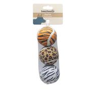 Beeztees Giungla palline da tennis gioco per cani - 3 x Ø 6,5 cm