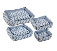 Beeztees K&Bz Bz Rest Bed Zigzag Blue 55X50X20 450 g