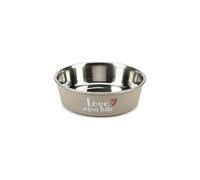 Beeztees K&Bz Bz SS Dog Bowl First Grigio