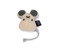 Beeztees Minus One Mouse Coda, giocattolo per gatti, crema, 9,5 x 9 x 2,5 cm