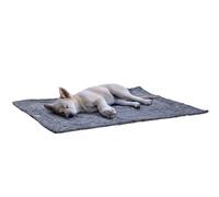 Beeztees Nano Plaid Chill Kuzzi, coperta per cani, grigio, 102 x 127 cm