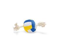 Beeztees Palla da pallavolo con corda, giocattolo per cani, multicolore, 27 x 13 x 13 cm