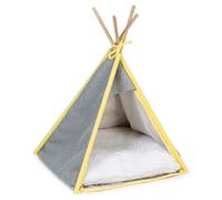Beeztees Tenda Tipi Per Cuccioli Aika Grigia 55x55x85 Cm Per Cuccioli