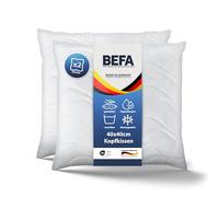 BEFA CARE Prodotto in Germania cuscino 40x40 cm in microfibra con Aloe Vera, certificato ÖKO-TEX 100 Classe 1 (2 pezzi)