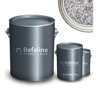 Befaline © BEFA-78 - Set di tappeti in pietra fino a 2,5 m², 25 kg di ghiaia di marmo Bianco Carrara + 1,5 kg di rivestimento per pavimenti in resina epossidica per pietra naturale, cemento, ecc.