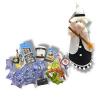 Befana calza riempibile con contenuto Senza Glutine e Senza Latte e lattosio Idea Regalo per Celiaci e Intolleranti