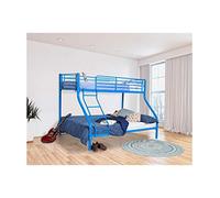 Befara LETTO A CASTELLO MATRIMONIALE CASTLE - Blu Letto a castello matrimoniale in metallo da 140 x 190 e letto da 90 x 190. 3 posti. Con scaletta e protezione anticaduta.