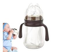 Befeixue Biberon per bambini allattati al seno,Biberon per | Biberon con capezzolo in silicone da 240 ml - Biberon portatile prova di perdite con manici, per l'alimentazione del bambino