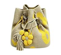 Befeixue Borse All'Uncinetto Con Fiori Per Donna | Borsa Tote Boho Con Nappe Floreali,Borsetta A Maglia Floreale | Per Donne Signore Ragazze Madri Viaggiatrici Spiaggia Piscina Shopping Picnic