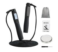 Befeixue Corda per saltare con contatore digitale, attrezzatura per l'allenamento digitale, con contatore, corda per saltare pesata, per uomini, donne e ragazzi, per fitness e
