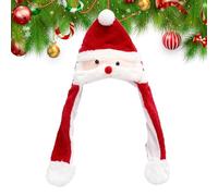Befeixue Cuffia con orecchie mobili | Copricapo in peluche di Natale, berretto in movimento, per feste in costume, feste, musica, festival, eventi, feste di famiglia, maschera, spettacoli