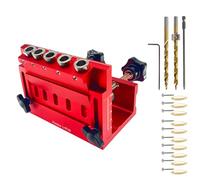Befeixue Pocket Hole Jig | Dispositivo di guida regolabile | Efficiente lega di alluminio di posizionamento strumento guida per lavori in legno appassionati professionisti e principianti