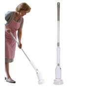 Befeixue Scrubber Elettrico per Pulizie - Spazzola Rotante Elettrica per Bagno - Testine Sostituibili e Design Ergonomico per Pavimenti, Vasca da Bagno e Cucina