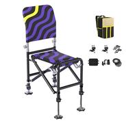 Befeixue Sedia Da Pieghevole,Altezza Regolabile Sgabello Pieghevole per Esterno - Sgabello Ergonomico Per Trekking E Caccia, Soluzione Comfort Escursioni All'aperto E Viaggi