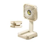 Befeixue Ventilatore portatile, scrivania pieghevole e ventilatore da collo - Raffreddatore d'aria personale con 3 livelli di velocità ricaricabile, per collo, scrivania, viaggi e attività all'aperto
