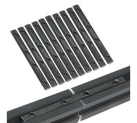 Befenybay 10 pezzi linea diritta nera interna connettore giunto lunghezza 3.9 pollici con viti M5 per profilo di estrusione in alluminio con scanalatura a T da 6 mm serie 2020