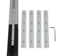 Befenybay 4PCS Linea retta All'interno Connettore Connettore Giunto Lunghezza Staffa 7 Pollici con Viti M6 per 8mm T Slot Profilo di Estrusione Alluminio Serie 3030