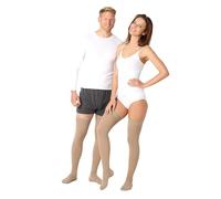 ®BeFit24 Calze ortopediche autoreggenti medicali a compressione graduata (23-32 mmHg, 120 Denari, Classe 2) per oumo e donna, antitrombo - Ottime per viaggio aereo