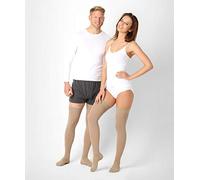 ®BeFit24 Calze ortopediche autoreggenti medicali a compressione graduata (23-32 mmHg, 120 Denari, Classe 2) per oumo e donna, antitrombo - Ottime per viaggio aereo