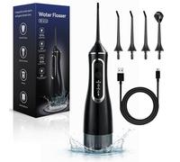 BeFit24 Water Flosser Portatile 320ml | Idropulsore Dentale Water Flosser Senza Fili IPX8 | 4 Modi 120PSI 1400-1800/min | USB Ricaricabile 1200mAh Adatto Ai Viaggi