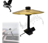 Befoore Bocchetta di ventilazione for piatti for auto, mini piatti antiurto for auto, aggiungi divertimento alla tua guida con il tamburo for auto | Un regalo fantastico for batteristi e amanti(Gold)
