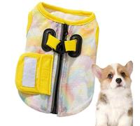 Befoore Gilet refrigerante for Cani, Imbracatura con Anelli a D Regolabili in Titanio e Gilet Traspirante Leggero e Fresco for Cani di Piccola e Grande Taglia.(Yellow,L)