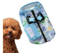 Befoore Gilet refrigerante for Cani, Imbracatura con Anelli a D Regolabili in Titanio e Gilet Traspirante Leggero e Fresco for Cani di Piccola e Grande Taglia.(Blue,M)